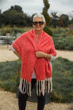 Scarves REMY - PLAIN COLOUR THICK TASSEL SCARF CLRMD202103-27-B - Vera Tucci OriginalsAccessories 1 RED