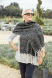 Scarves REMY - PLAIN COLOUR THICK TASSEL SCARF CLRMD202103-27-B - Vera Tucci OriginalsAccessories 3 GREY
