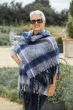 Scarves THICK CHECK SCARF CLRMD202103-31 - Vera Tucci OriginalsAccessories GREY