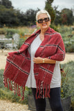 Scarves CHECK SCARF CLRMD202103-25 2 COLS - Vera Tucci OriginalsAccessories RED