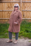 Knitwear EDWINA - ITALIAN TEDDY BEAR COAT SUPER SOFT AND COSY 7S585 - Vera Tucci OriginalsItalian Clothing