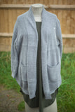 Knitwear SHARLEENA - ITALIAN OPEN CARDIGAN SA5968 - Vera Tucci OriginalsItalian Clothing GREY