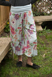 HAYLEY - Harem Pants Large Floral Pattern Viscose Trousers