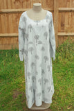 Pin Cord TREVISO Tree Print 12004 Italian Pin Cord Dress - Vera Tucci OriginalsItalian Clothing 0 / GREY