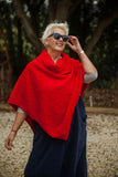Poncho LETITIA - Italian Teddy Bear Poncho 7S614 - Vera Tucci OriginalsBoiled Wool Clothing