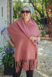 Scarves THICK PLAIN TASSEL SCARF CLRMD202103-35 10 COLS - Vera Tucci OriginalsAccessories 3 BLUSH