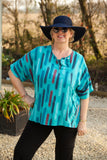 CATANIA STYLE 14  - ITALIAN ANTI CREASE LINEN BLEND TOP -PATTERN 10