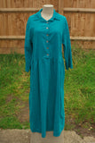 Pin Cord SOVANA - 12001 ITALIAN PIN CORD DRESS - Vera Tucci OriginalsItalian Clothing 0 / TEAL