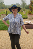 KD179 ITALIAN VISCOSE TOP PALM LEAF PATTERN
