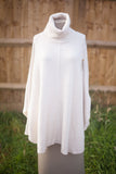 Knitwear ARIANA - ITALIAN ROLL NECK BATWING JUMPER SA9258 - Vera Tucci OriginalsItalian Clothing BEIGE