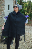 Scarves THICK PLAIN TASSEL SCARF CLRMD202103-35 10 COLS - Vera Tucci OriginalsAccessories 8 NAVY