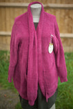 Knitwear SHARLEENA - ITALIAN OPEN CARDIGAN SA5968 - Vera Tucci OriginalsItalian Clothing FUCHSIA