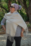 Scarves THICK PLAIN TASSEL SCARF CLRMD202103-35 10 COLS - Vera Tucci OriginalsAccessories 10 BEIGE