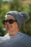 Hat IDA -AW21 NEW WEAVE POM FLEECE LINED POM POM HAT RMD202106-29 - Vera Tucci OriginalsAccessories