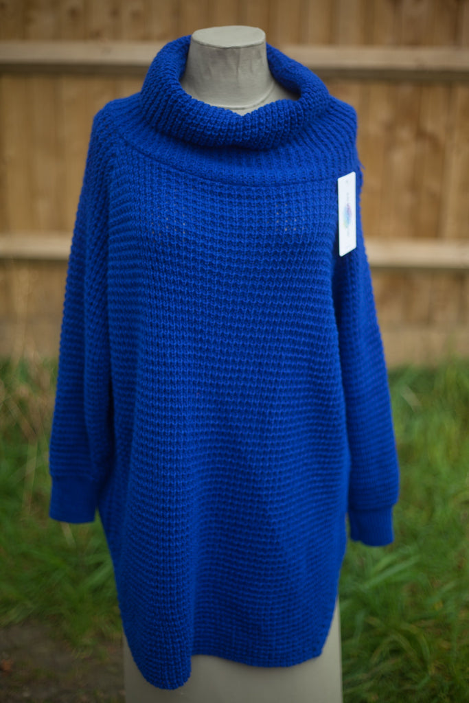 Knitwear WIDE KNIT ITALIAN ROLL NECK JUMPER KDN048 - Vera Tucci OriginalsItalian Clothing