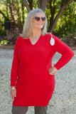 Knitwear PACIANO - LONGLINE ITALIAN CABLE JUMPER DRESS SA2205 - Vera Tucci OriginalsItalian Clothing