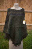 Knitwear SAN PEDRO - SA8100 ITALIAN BATWING PONCHO JUMPER - Vera Tucci OriginalsItalian Clothing GREEN
