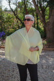 Scarves CLRMD202103-29 PLAIN crenelated scarf - Vera Tucci OriginalsAccessories yellow