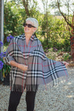 Scarves CLASSIC CHECK SCARF 3 COLS CLRMD202103-36 - Vera Tucci OriginalsAccessories GREY