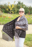 Scarves HONEY - BEE DESIGN SCARF RMD202106-11 9 COLS - Vera Tucci OriginalsAccessories 7 BLACK/GREY