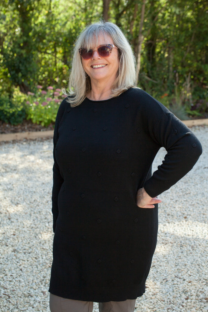 Knitwear CALABRIA - LONGLINE ITALIAN JUMPER DRESS SA7331 - Vera Tucci OriginalsItalian Clothing