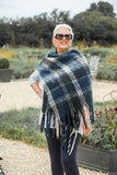 Scarves THICK CHECK SCARF CLRMD202103-15 2 COLS - Vera Tucci OriginalsAccessories BLUE