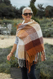 Scarves MULTI SQUARES PATTERN CLRMD202103-17 3 COLS - Vera Tucci OriginalsAccessories 2 TAN