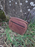 GEMMA HUNTER - Classic 'Camera Bag' In Natural Hunter Leather