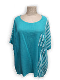CROP POCKET STYLE 09 KD023 PATTERN 16 STRIPE  ITALIAN COTTON