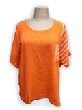 CROP POCKET STYLE 09 KD023 PATTERN 16 STRIPE  ITALIAN COTTON