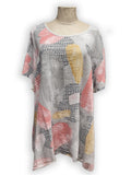 LIVETTE - 7S286 SS22 ABSTRACT PATTERN  ITALIAN COTTON