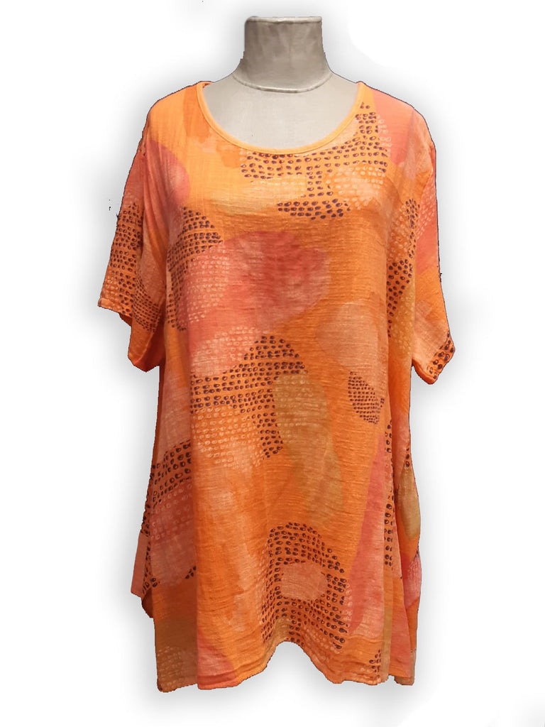 LIVETTE - 7S286 SS22 ABSTRACT PATTERN  ITALIAN COTTON