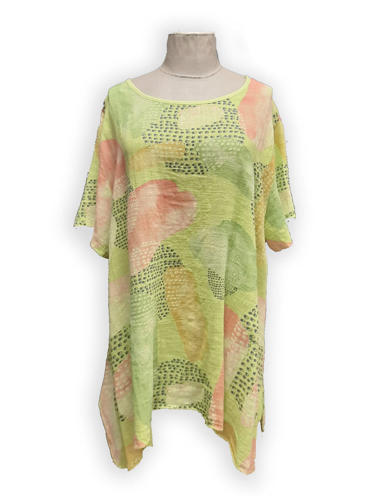 LIVETTE - 7S286 SS22 ABSTRACT PATTERN  ITALIAN COTTON