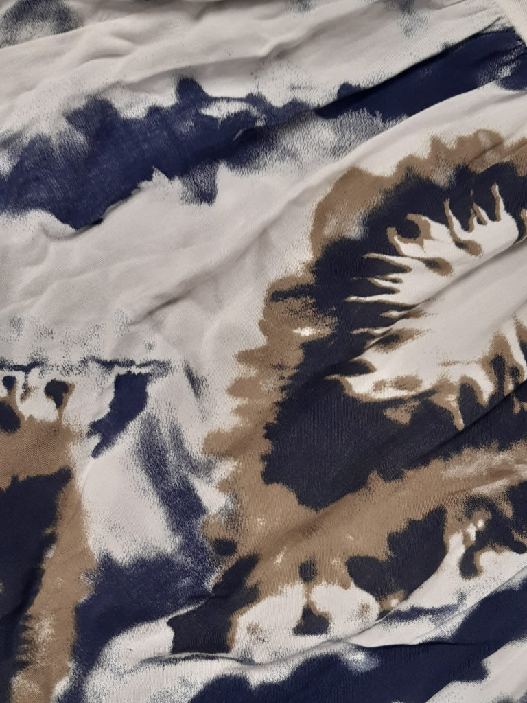 BENGAL - Harem Pants Abstract Tie Dye Pattern Viscose Trousers