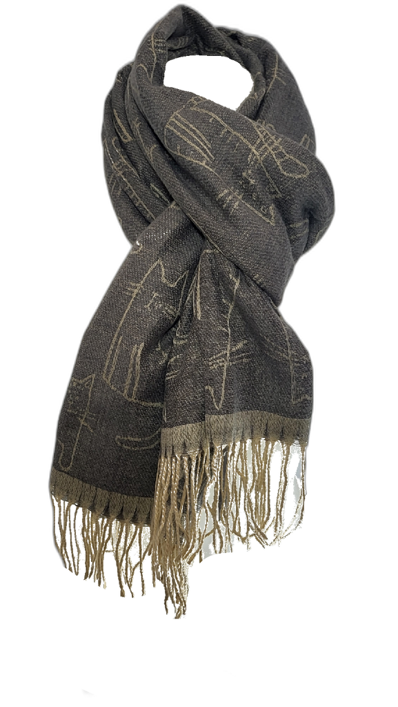 RMD2305-20 VERA TUCCI CAT PRINT SCARF NEW FOR AW23!