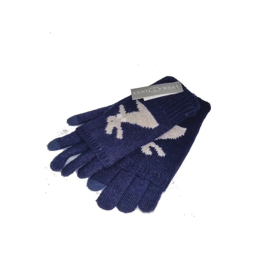Gloves ENID -G12 BUNNY GLOVE 2 in 1 Mittens - Vera Tucci OriginalsAccessories NAVY/L.GRY