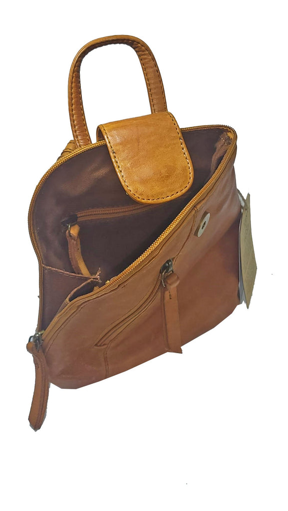 KITTY WASHED - Luxury Washed Mini Backpack Leather Bag NEW