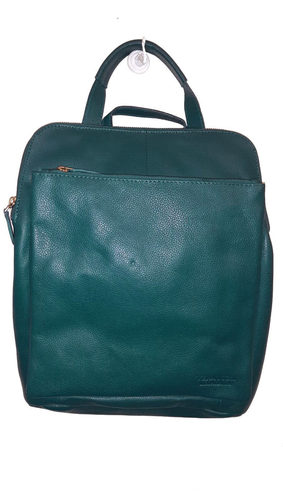 Leather Bag Layla Backpack - Vera Tucci OriginalsBags TEAL
