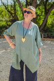 Linen ANTONIA - 7671 100% LINEN LIGHTWEIGHT ITALIAN TUNIC - Vera Tucci OriginalsGianni Moda