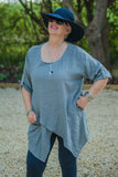 Linen ANTONIA - 7671 100% LINEN LIGHTWEIGHT ITALIAN TUNIC - Vera Tucci OriginalsGianni Moda