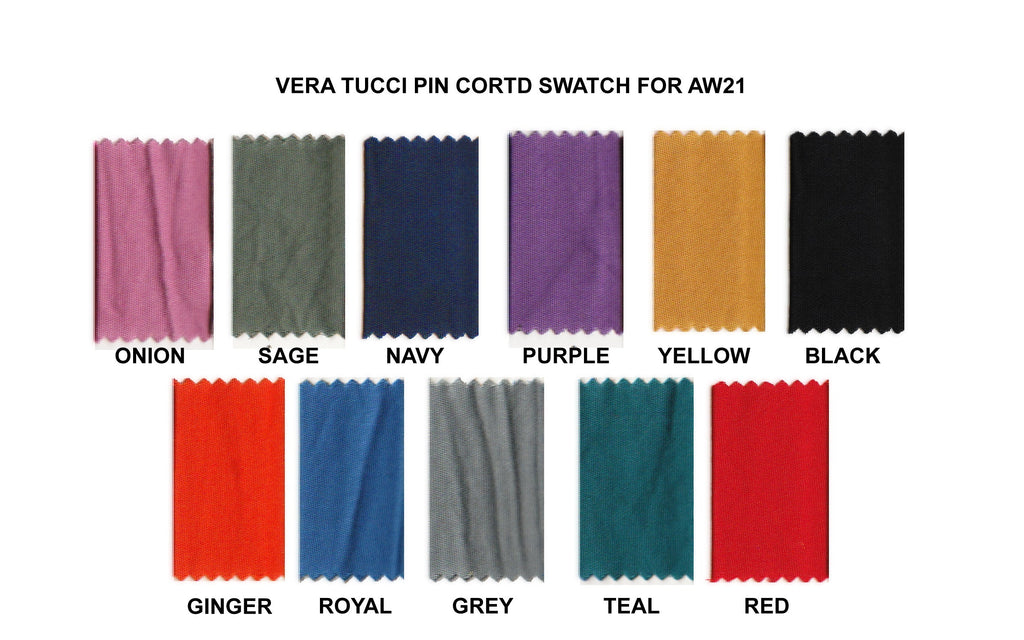 Pin Cord CATANZARO 12015 ITALIAN PIN CORD 'ARTISTS' TOP NEW FOR AW21 - Vera Tucci OriginalsItalian Clothing